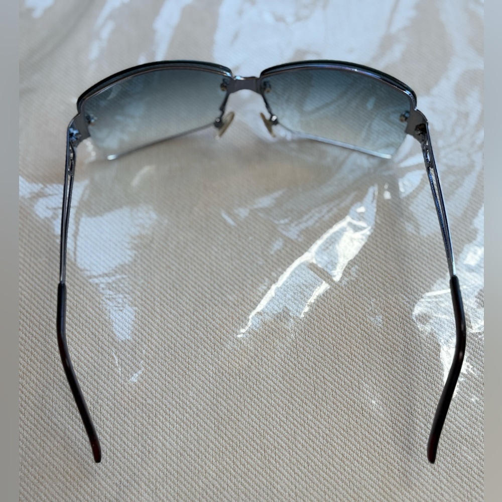 Stylish Blue-Grey Rectangle Frame Sunglasses - image 5